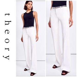 Theory Wenjay D Connecticut Flare Trousers, NWOT